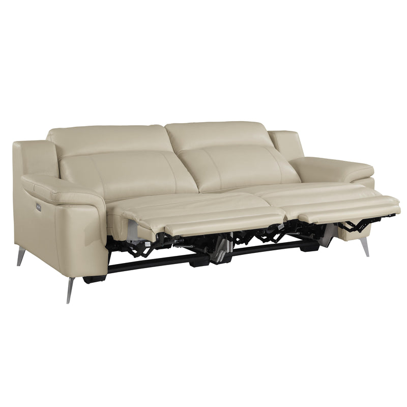 Homelegance Antonio Reclining Leather Match Sofa 9360BEG-3PW* IMAGE 4