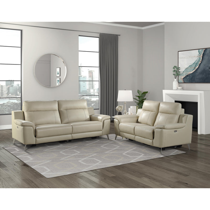 Homelegance Antonio Reclining Leather Match Sofa 9360BEG-3PW* IMAGE 5