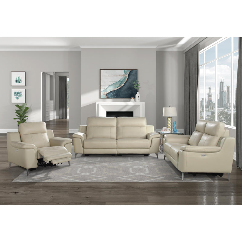 Homelegance Antonio Reclining Leather Match Sofa 9360BEG-3PW* IMAGE 6