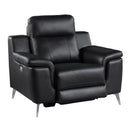 Homelegance Antonio Power Leather Match Recliner 9360BLK-1PW IMAGE 2