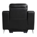 Homelegance Antonio Power Leather Match Recliner 9360BLK-1PW IMAGE 4