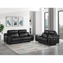 Homelegance Antonio Stationary Leather Match Loveseat 9360BLK-2PW* IMAGE 5