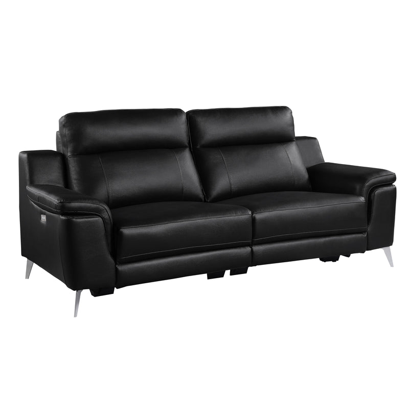 Homelegance Antonio Power Reclining Leather Match Sofa 9360BLK-3PW* IMAGE 2