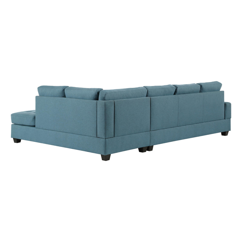 Homelegance Dunstan Fabric 2 pc Sectional 9367BU*SC IMAGE 4