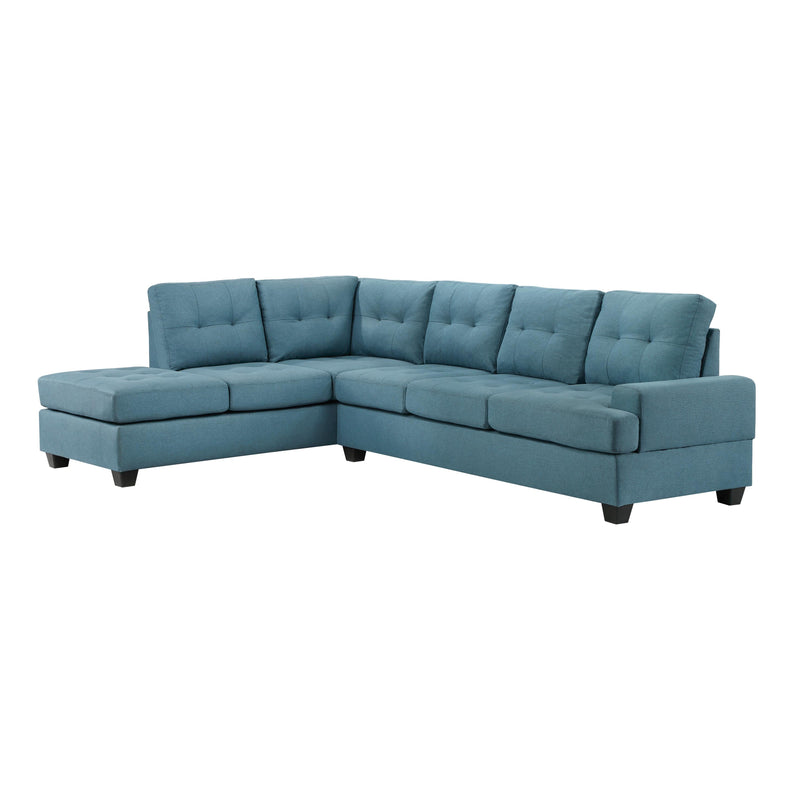 Homelegance Dunstan Fabric 2 pc Sectional 9367BU*SC IMAGE 6