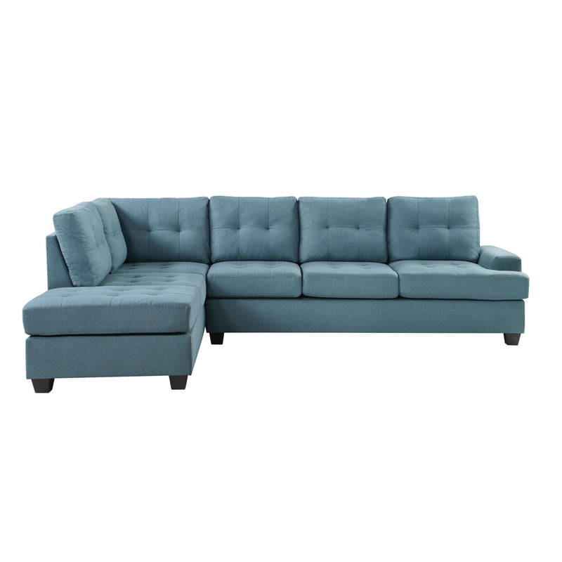 Homelegance Dunstan Fabric 2 pc Sectional 9367BU*SC IMAGE 7