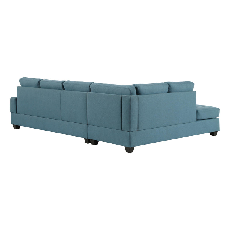 Homelegance Dunstan Fabric 2 pc Sectional 9367BU*SC IMAGE 9