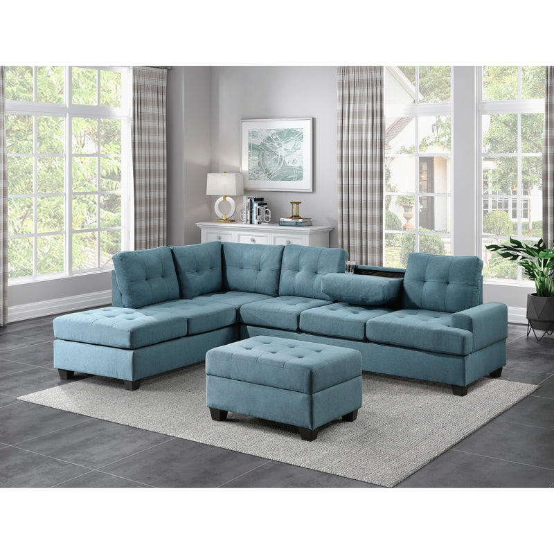 Homelegance Dunstan Fabric Storage Ottoman 9367BU-4 IMAGE 5
