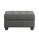 Homelegance Dunstan Fabric Storage Ottoman 9367DG-4 IMAGE 1