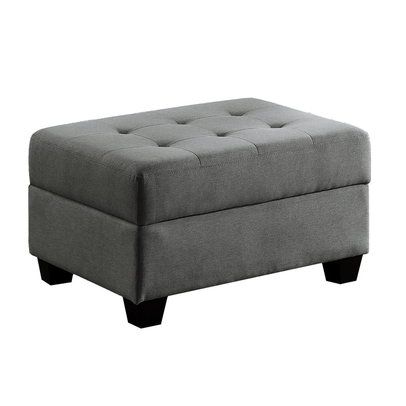 Homelegance Dunstan Fabric Storage Ottoman 9367DG-4 IMAGE 2