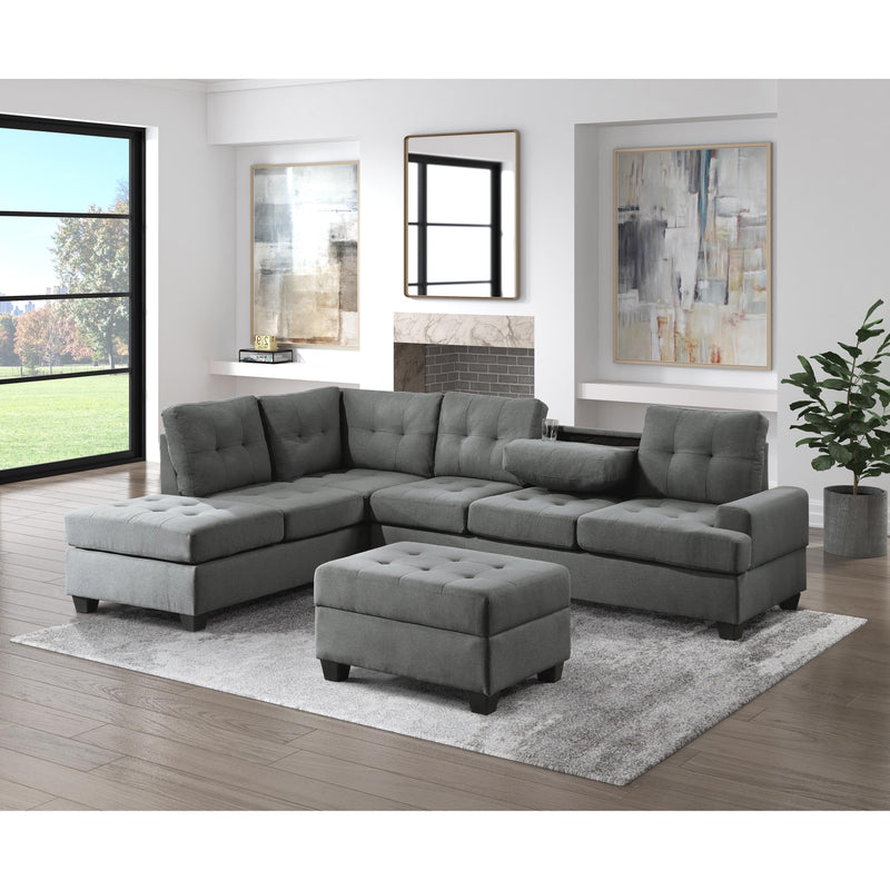 Homelegance Dunstan Fabric Storage Ottoman 9367DG-4 IMAGE 5