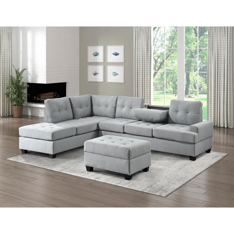 Homelegance Dunstan Fabric 2 pc Sectional 9367GY*SC IMAGE 12