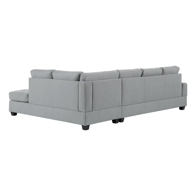 Homelegance Dunstan Fabric 2 pc Sectional 9367GY*SC IMAGE 4
