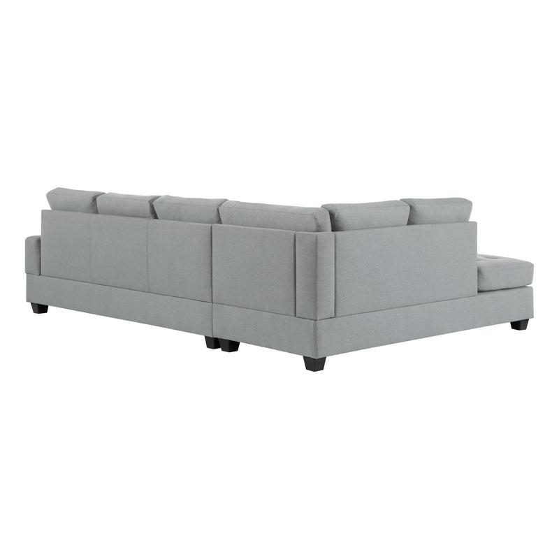 Homelegance Dunstan Fabric 2 pc Sectional 9367GY*SC IMAGE 9