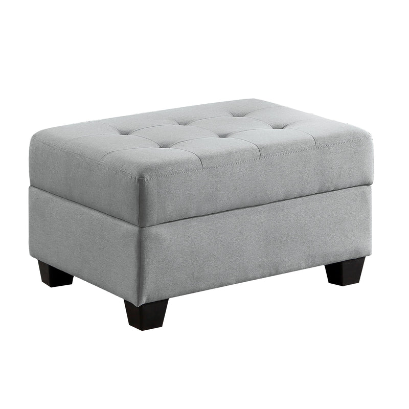 Homelegance Dunstan Fabric Storage Ottoman 9367GY-4 IMAGE 2