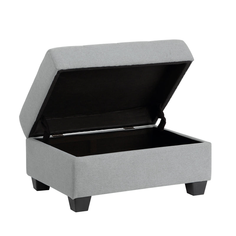 Homelegance Dunstan Fabric Storage Ottoman 9367GY-4 IMAGE 3