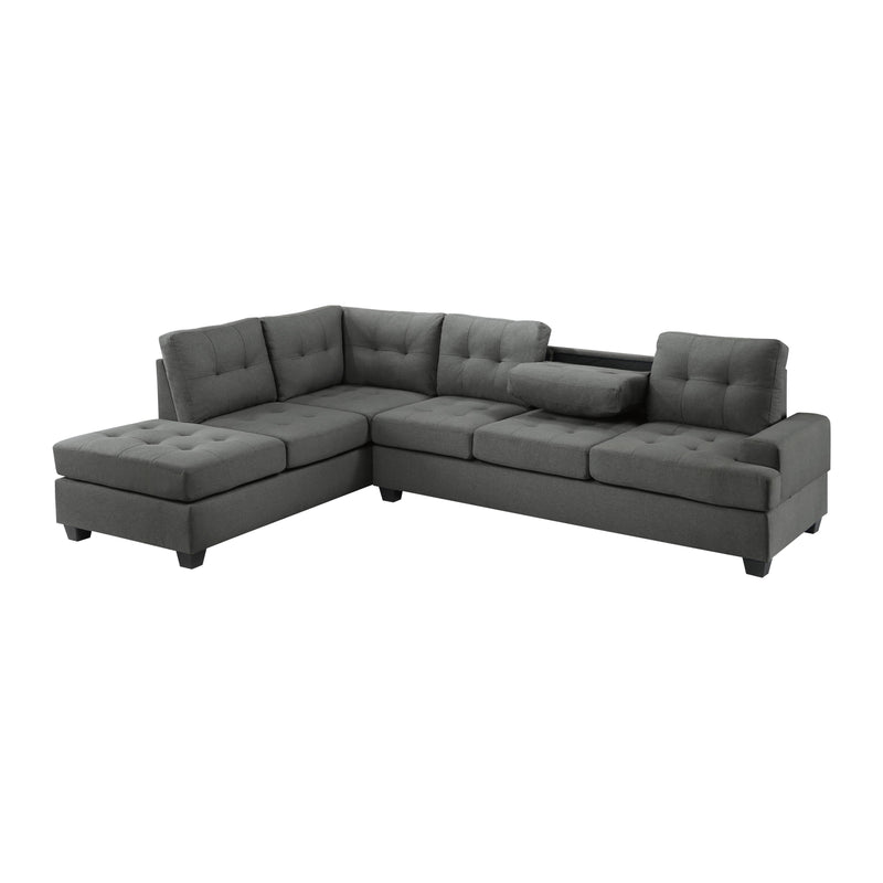 Homelegance Dunstan Fabric 2 pc Sectional 9367DG*SC IMAGE 10