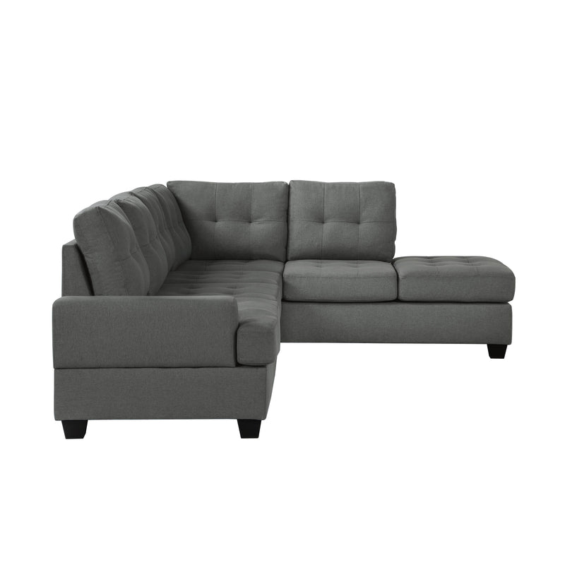 Homelegance Dunstan Fabric 2 pc Sectional 9367DG*SC IMAGE 3