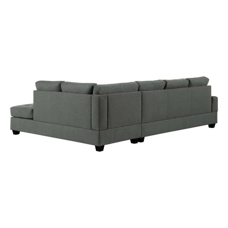 Homelegance Dunstan Fabric 2 pc Sectional 9367DG*SC IMAGE 4