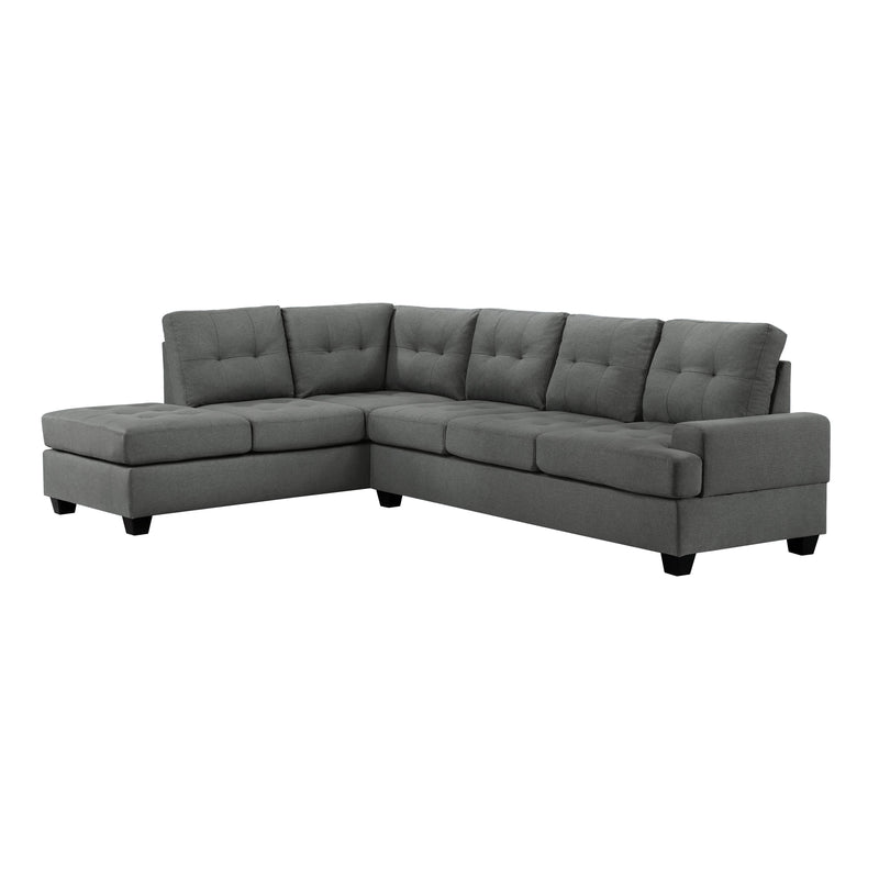 Homelegance Dunstan Fabric 2 pc Sectional 9367DG*SC IMAGE 6