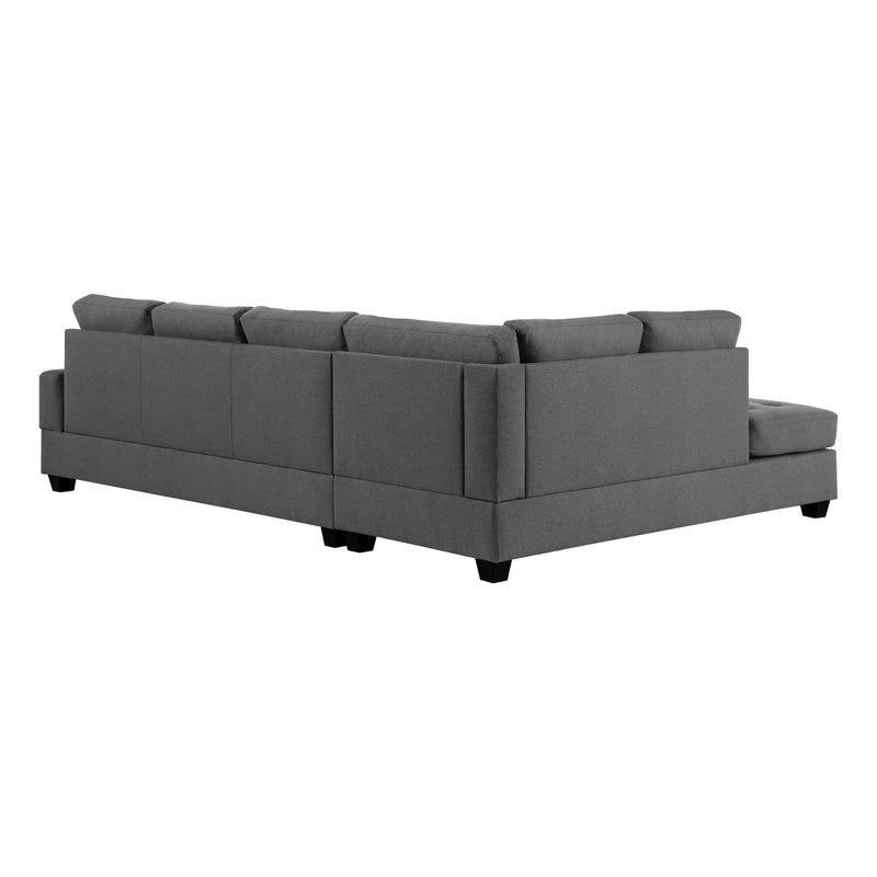 Homelegance Dunstan Fabric 2 pc Sectional 9367DG*SC IMAGE 9