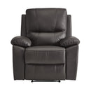 Homelegance Dawson Fabric Recliner 9368BRW-1 IMAGE 1