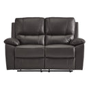 Homelegance Dawson Reclining Fabric Loveseat 9368BRW-2 IMAGE 1