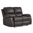 Homelegance Dawson Reclining Fabric Loveseat 9368BRW-2 IMAGE 2