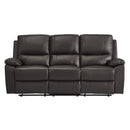 Homelegance Dawson Reclining Fabric Sofa 9368BRW-3 IMAGE 1