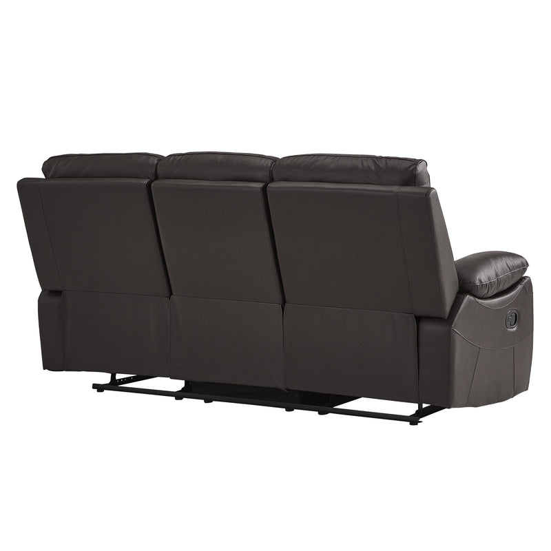 Homelegance Dawson Reclining Fabric Sofa 9368BRW-3 IMAGE 3