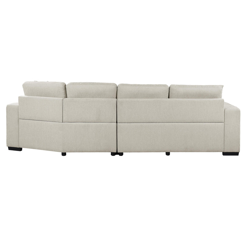 Homelegance Logansport Fabric 2 pc Sectional 9401BEG*22LRU IMAGE 3