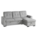 Homelegance Carolina Fabric 2 pc Sectional 9402GRY*SC IMAGE 2