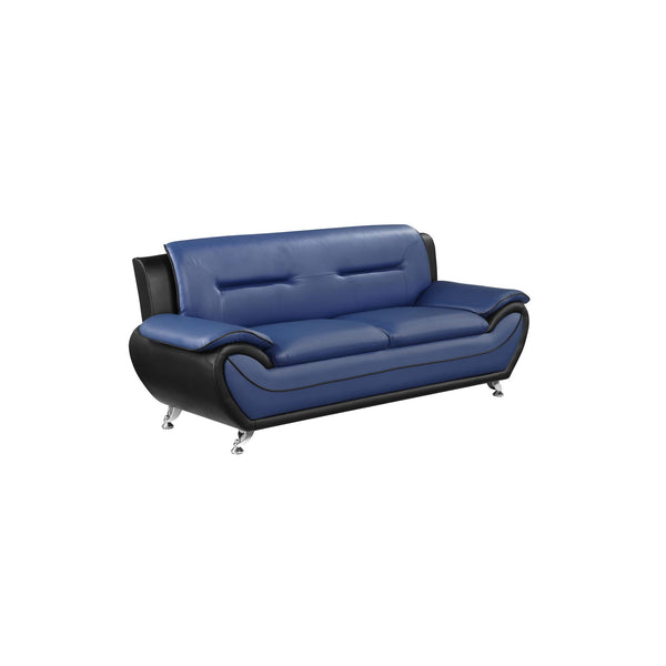 Homelegance Matteo Stationary Leather Look Sofa 9419BU-3 IMAGE 1