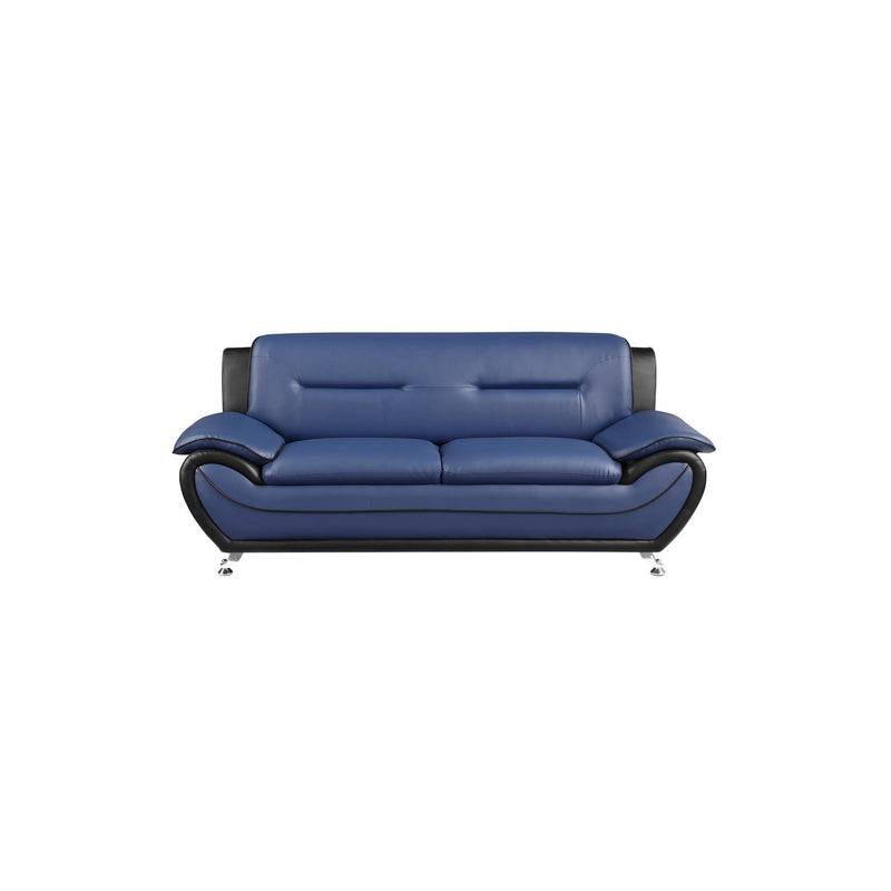 Homelegance Matteo Stationary Leather Look Sofa 9419BU-3 IMAGE 2