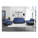 Homelegance Matteo Stationary Leather Look Sofa 9419BU-3 IMAGE 4