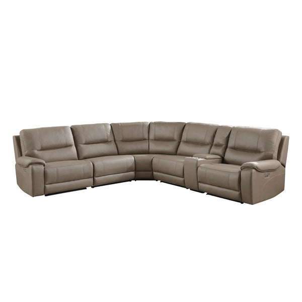 Homelegance LeGrande Reclining Fabric 6 pc Sectional 9429TP*6LRRRPW IMAGE 1