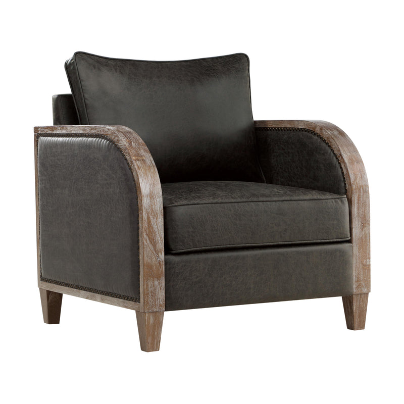 Homelegance Foster Stationary Fabric Accent Chair 9430GY-1 IMAGE 2