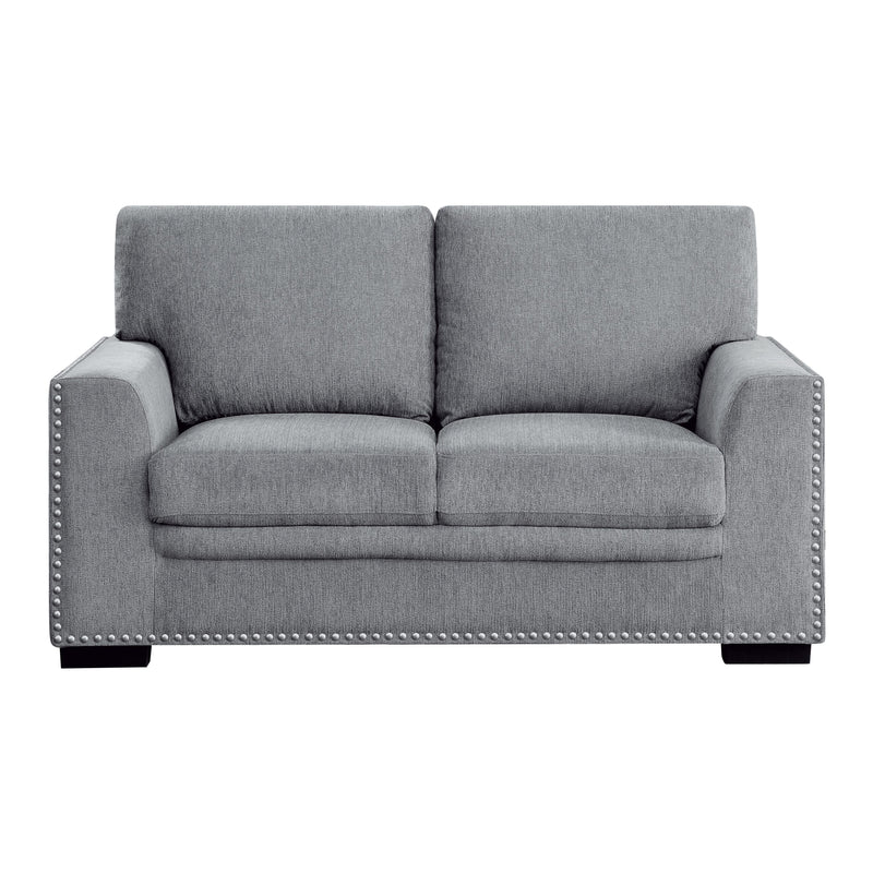 Homelegance Morelia Stationary Fabric Loveseat 9468DG-2 IMAGE 1