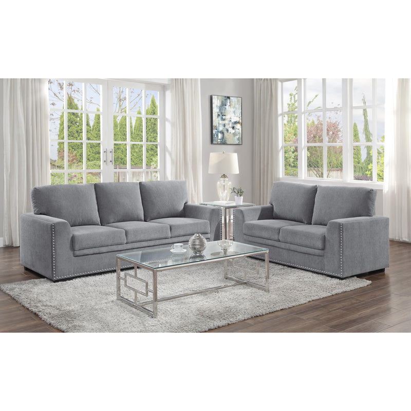 Homelegance Morelia Stationary Fabric Loveseat 9468DG-2 IMAGE 5