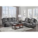 Homelegance Briscoe Reclining Leather Look Loveseat 9470GY-2 IMAGE 6