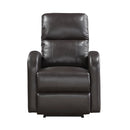 Homelegance Wiley Power Leather Look Recliner 9478BRW-1PW IMAGE 1