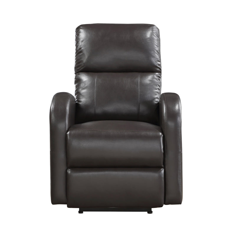 Homelegance Wiley Power Leather Look Recliner 9478BRW-1PW IMAGE 1