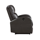 Homelegance Wiley Power Leather Look Recliner 9478BRW-1PW IMAGE 3