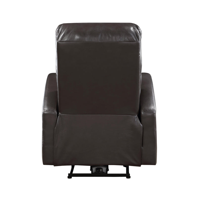 Homelegance Wiley Power Leather Look Recliner 9478BRW-1PW IMAGE 4
