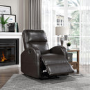 Homelegance Wiley Power Leather Look Recliner 9478BRW-1PW IMAGE 6