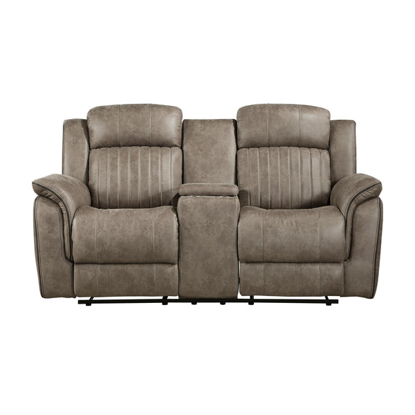 Homelegance Centeroak Reclining Fabric Loveseat 9479SDB-2 IMAGE 1