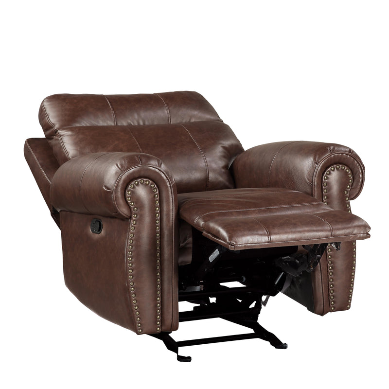 Homelegance Granville Glider Fabric Recliner 9488BR-1 IMAGE 5