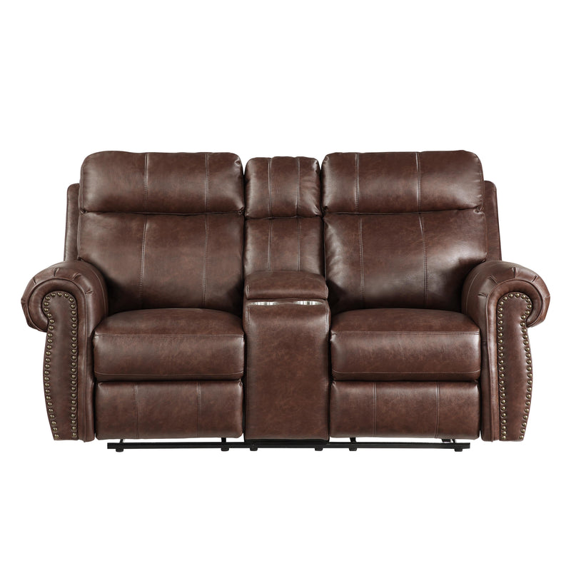Homelegance Granville Reclining Fabric Loveseat 9488BR-2 IMAGE 1