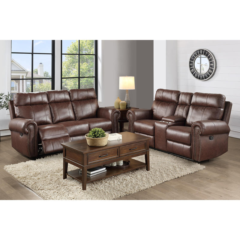 Homelegance Granville Reclining Fabric Sofa 9488BR-3 IMAGE 5