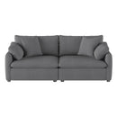 Homelegance Howerton Stationary Fabric Loveseat 9544GY-2* IMAGE 1